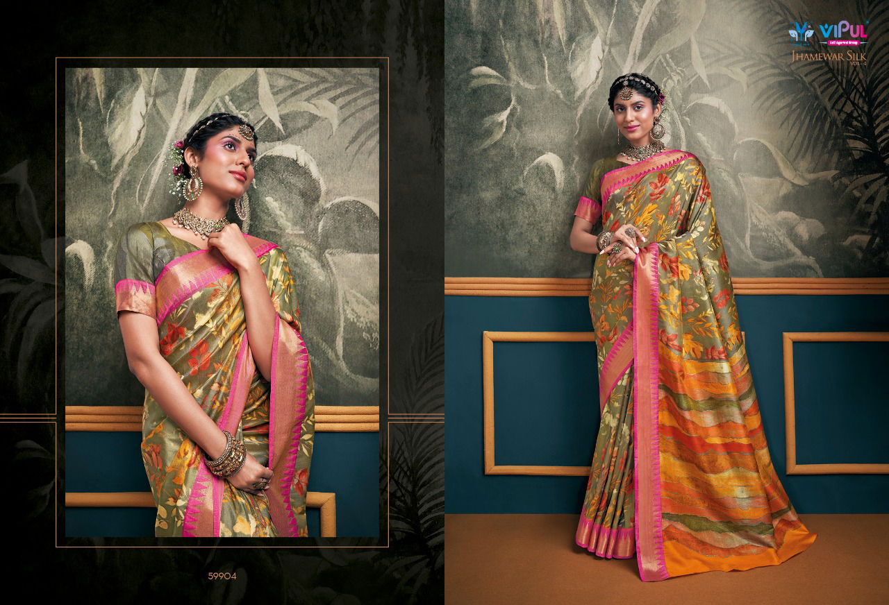 Vipul Jhamewar silk Festive Wear Wholesale Silk Saree Catalog